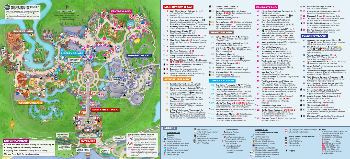 The Official Magic Kingdom Map + Tips For Your Visit - Disney Trippers intended for Printable Map Of Magic Kingdom Orlando
