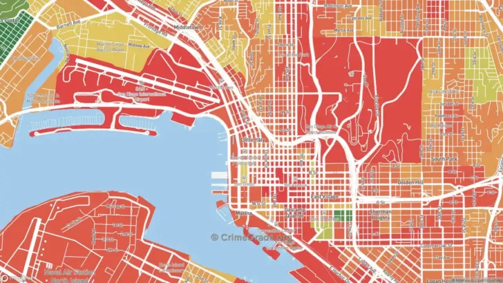 Map of Little Italy San Diego Ca