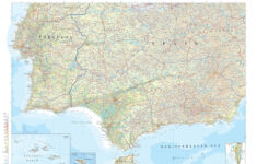 The Times Map Of Spain (South) And Portugal (South) | Stanfords intended for Map of South Spain and Portugal