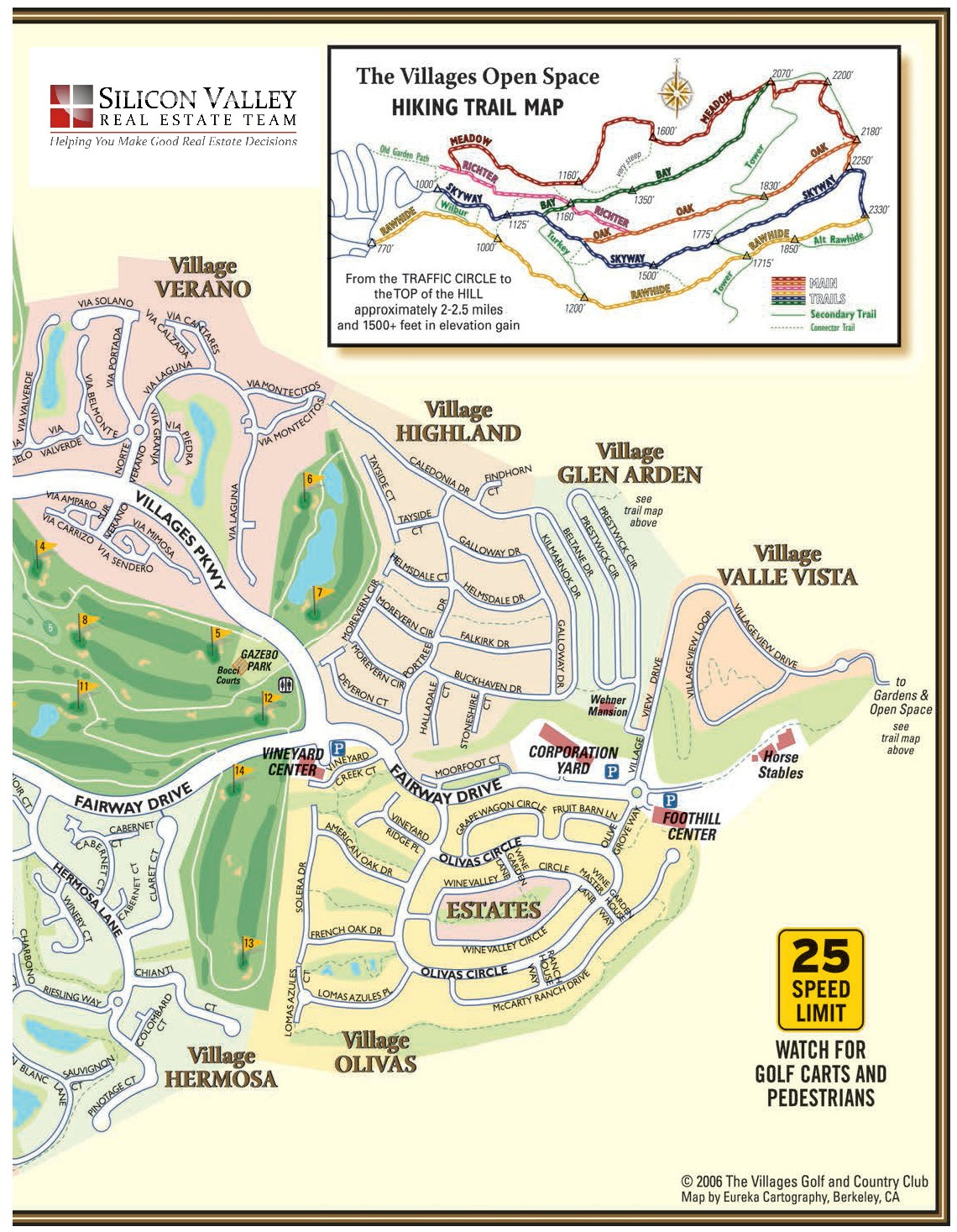 The Villages Map And Hiking Trails | The Villages San Jose Ca inside Printable Map Of The Villages With Village Names