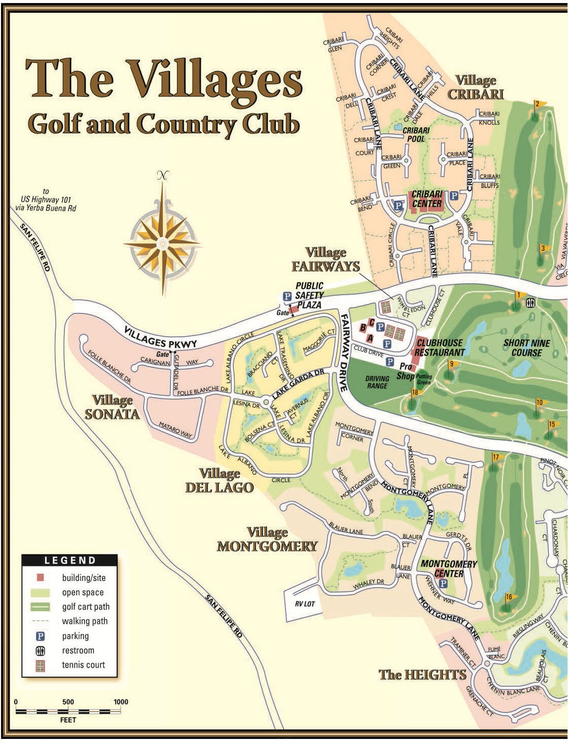 The Villages Map And Hiking Trails | The Villages San Jose Ca inside Printable Map of the Villages with Village Names