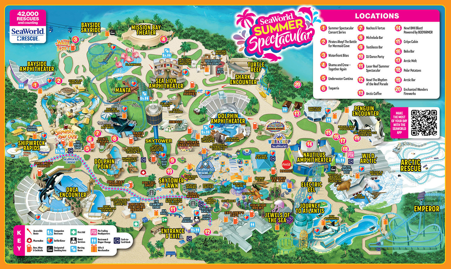 Theme Park &amp;amp; Attractions Map | Seaworld San Diego with regard to Printable Map of Seaworld San Diego