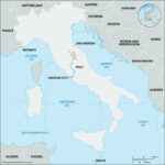 Tiber River | Historical Importance & Tributaries | Britannica Pertaining To Map Of Tiber River In Italy