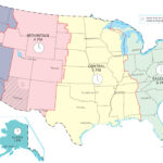 Time Zone Map Of The United States | Large Printable, Colorful In Printable Map Of United States Time Zones