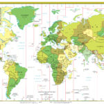 Time Zones And Coordinated Universal Time With Map Of Western Hemisphere Time Zones