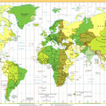Time Zones Of The World Map (Large Version) Pertaining To Printable Time Zone Map Of The World