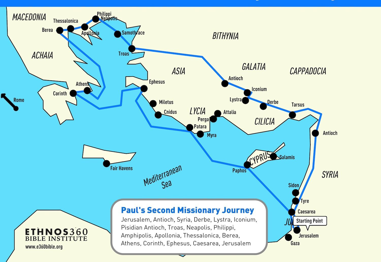 Timeline Of Paul&amp;#039;S Life And Missionary Journeys with regard to Paul&amp;#039;S Second Missionary Journey Map Printable