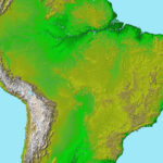 Topography Of South America Pertaining To Topographic Map Of North And South America