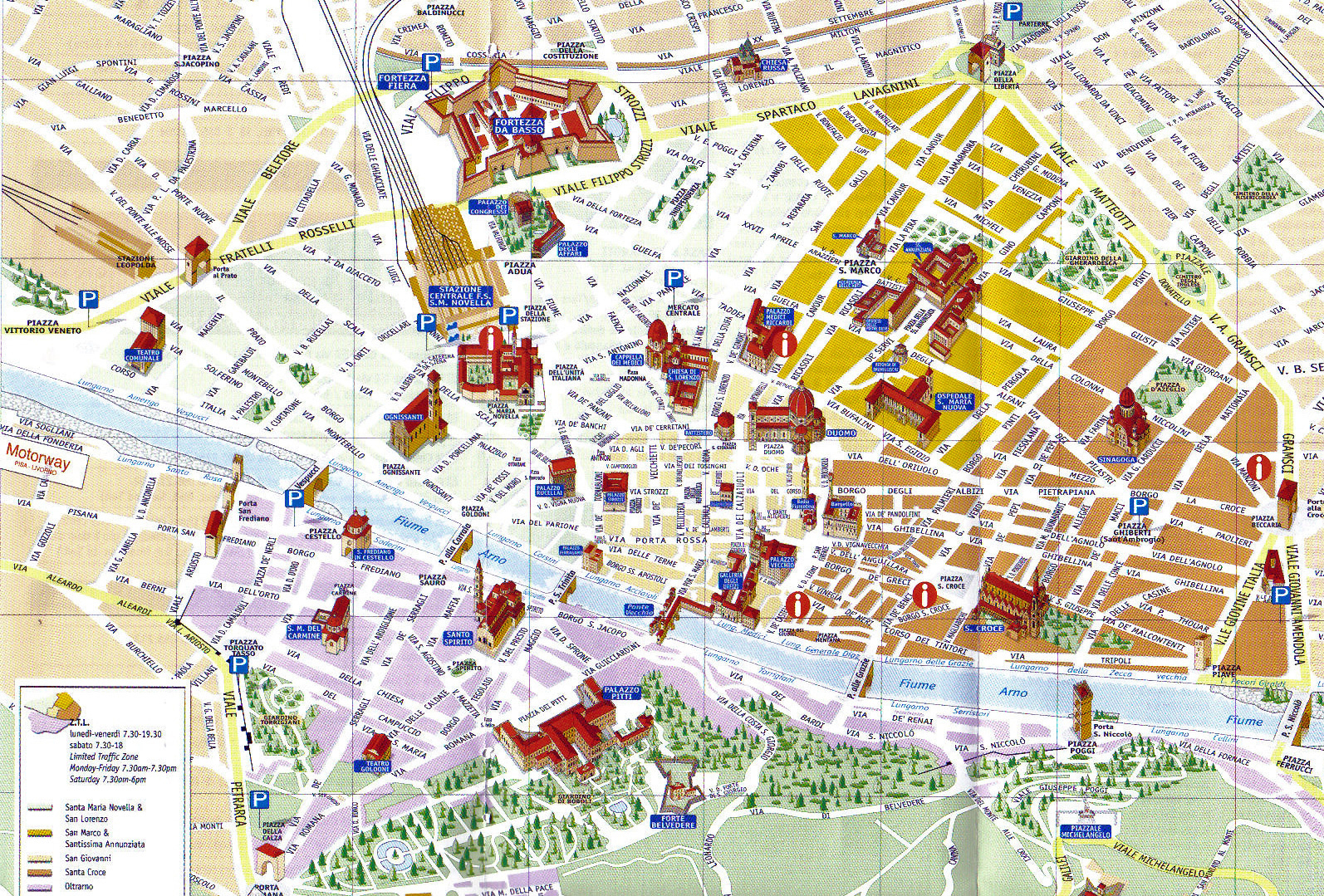 Tourist Map Of Florence – Mashapasha Travel intended for Tourist Map Of Florence Italy