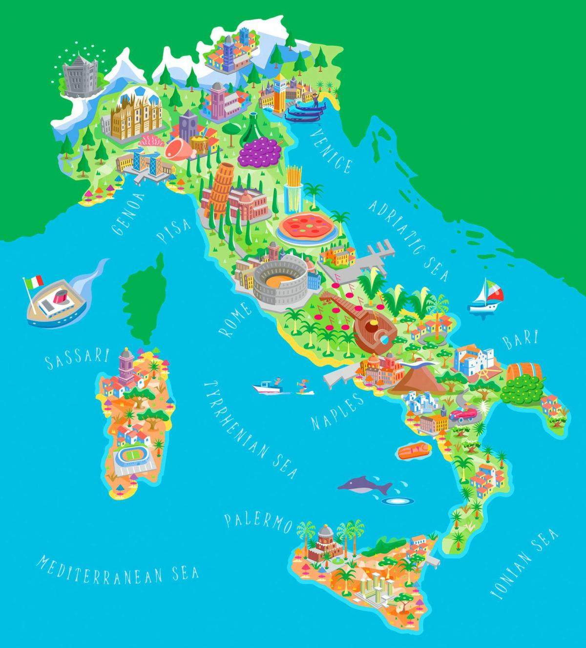 tourist map of italy tourist attractions and monuments of italy throughout map of italy for travel Tourist Map Of Italy: Tourist Attractions And Monuments Of Italy throughout Map Of Italy For Travel