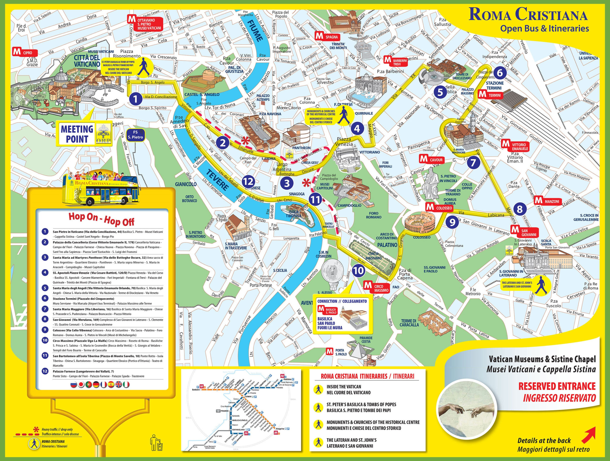 Tourist Map Of Rome City Centre - Ontheworldmap in Tourist Map Of Rome Italy Printable