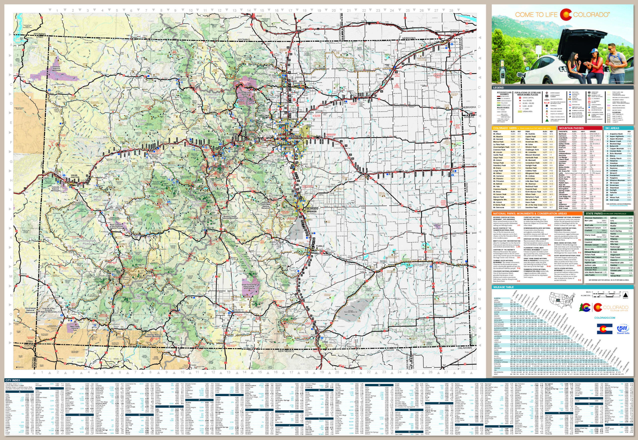 Travel Map with regard to Free Printable Road Map of Colorado
