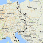 Travelkiwis Road Trip 10 Countries 10 Nights Germany To Italy Regarding Map Of Germany And Italy
