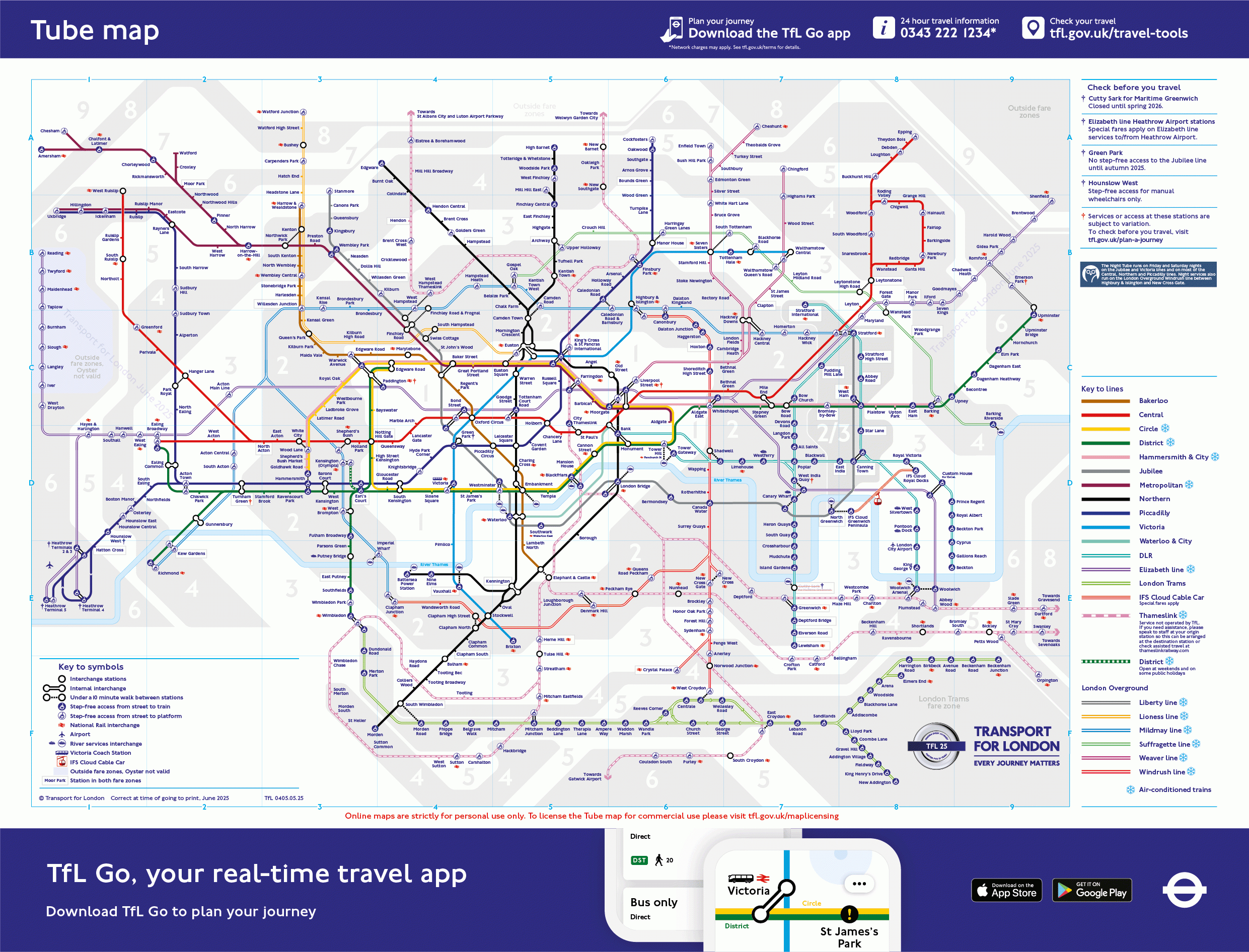 Tube - Transport For London inside Printable Tube Map of London Underground