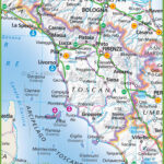 Tuscany   Italy Within Map Of Tuscany Italy With Towns