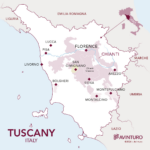 Tuscany Wine Map   Wine Regions & Vineyards In Tuscany Italy Pertaining To Map Of Tuscany Italy Wine Regions