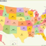 U.s. State Abbreviations Map   Ontheworldmap With Free Printable Us Map With State Abbreviations