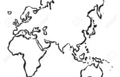 Übersichtskarte Von Europa, Asien, Afrika Und Australien with Blank Outline Map of Europe and Asia