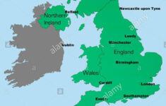 Uk Map Outline Showing England Scotland Wales And Northern Ireland pertaining to Map of England and Scotland with Cities