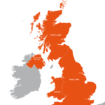 Uk Outline Map   Royalty Free Editable Vector Map   Maproom Inside Outline Map Of England And Scotland