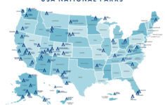 Ultimate Us National Parks List For 2025 (+ Printable Checklist) in Free Printable Map of U S  National Parks