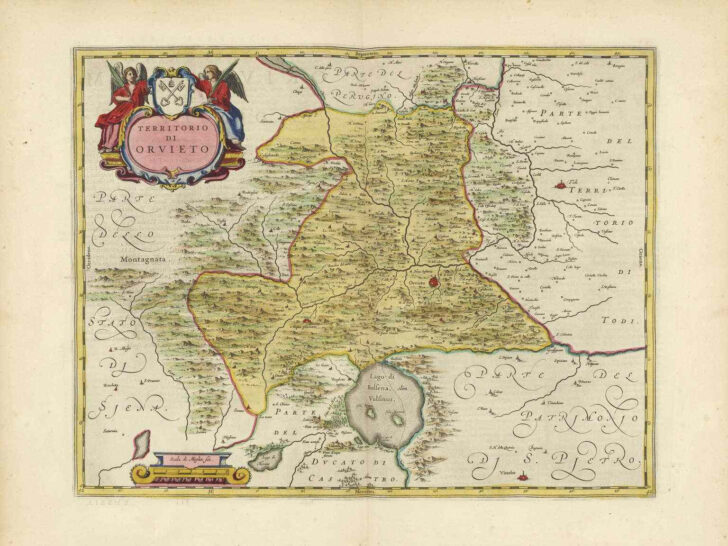 Map of Orvieto Umbria Italy