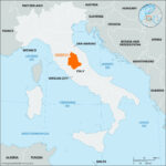 Umbria | Italy, Map, History, & Facts | Britannica Throughout Assisi On Map Of Italy