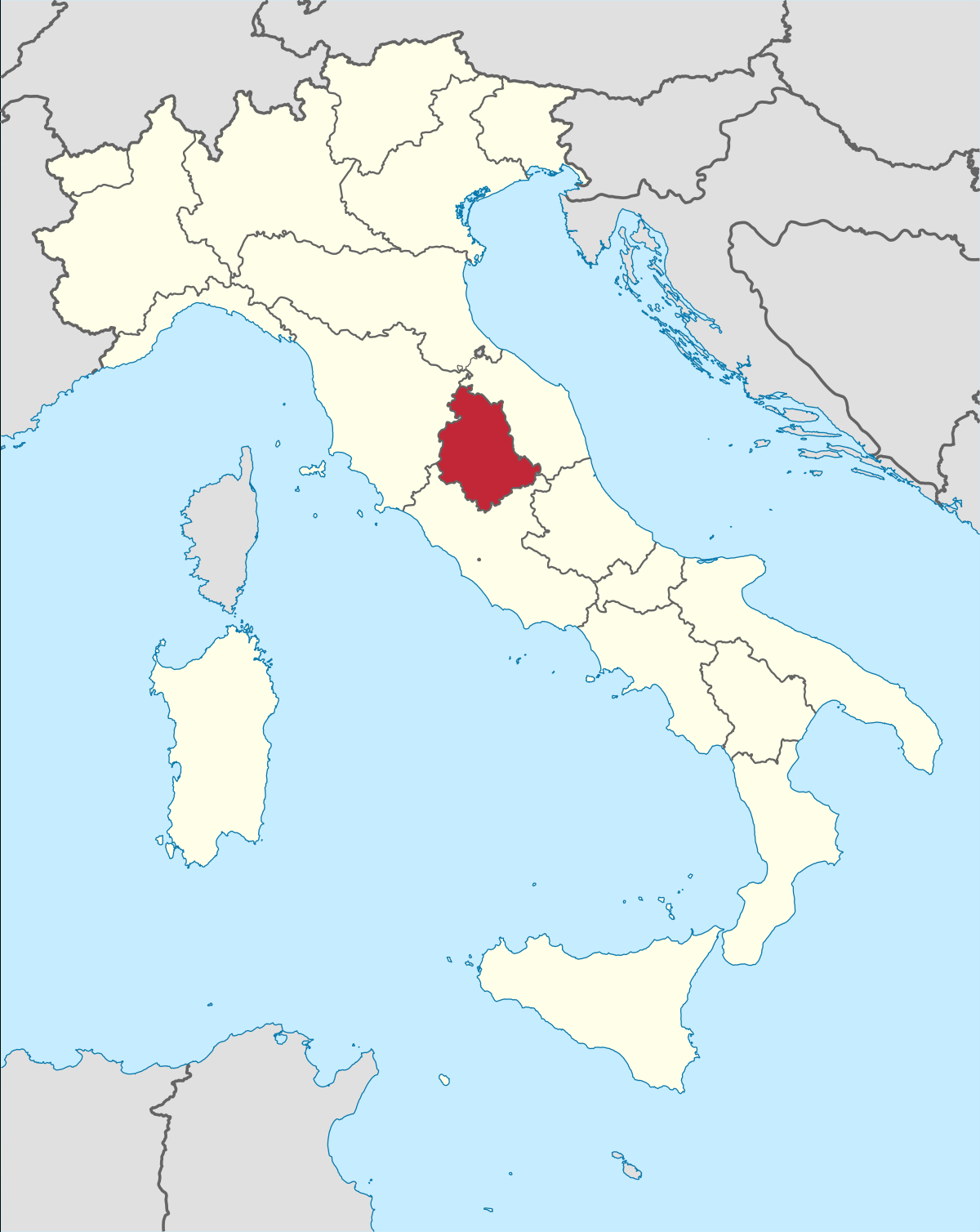 Umbria - Wikipedia within Map Of Umbria In Italy