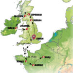 United Kingdom, Ireland And Northern France'25 Uk Ireland France Intended For Map Of France England And Scotland