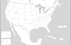 United States Blank Map intended for Blank Maps of the United States Printable
