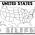 United States Map Quiz & Worksheet  Usa Map Test W/ Practice Sheet With Blank United States Map Test Printable