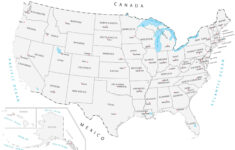United States Map With Capitals - Gis Geography inside Usa Map States And Capitals Printable