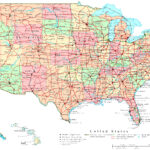 United States Printable Map In United States Map With States Printable