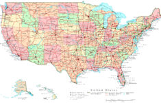 United States Printable Map in United States Map with States Printable