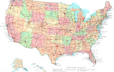 United States Printable Map intended for Printable Labeled Map Of The United States