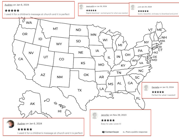 Free Printable US Map with States Labeled Free Printable US Map with States Labeled