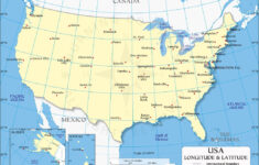 Us Latitude And Longitude Map With Cities with Us Map With Longitude And Latitude Printable