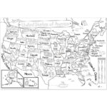 Us Map Coloring Poster (35X52") Giant Coloring Posters With Printable United States Map Coloring Page