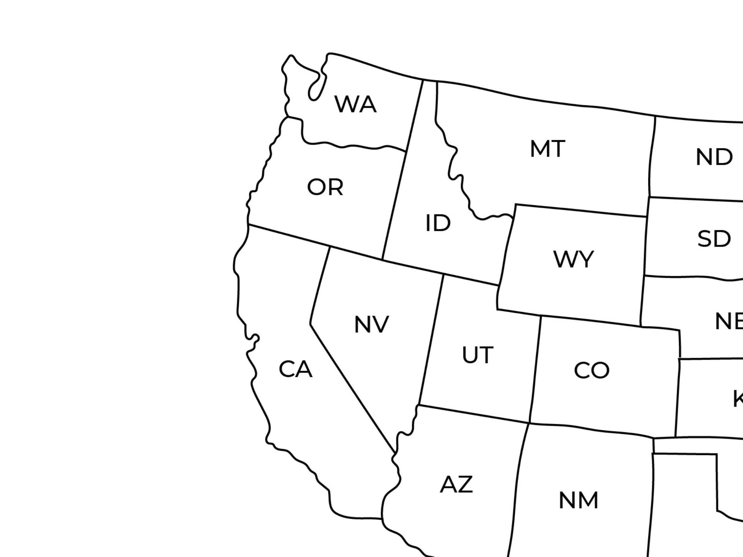 Us Map With State Names | Printable | Contiguous Usa + Alaska with Us Map With State Names Printable