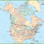 Usa And Canada Map   Ontheworldmap Throughout Free Printable Map Of Us And Canada