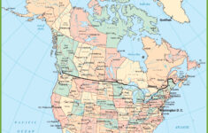 Usa And Canada Map - Ontheworldmap throughout Free Printable Map Of Us And Canada