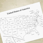 Usa Printable Map, United States Of America Drawing, Cha Ching Inside 8 1/2 X 11 Printable Map Of United States