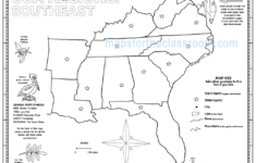 Usa Regions – Southeast pertaining to Free Printable Blank Southeast Region Map
