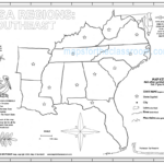 Usa Regions – Southeast Regarding Free Printable Southeast Region States And Capitals Map Printable