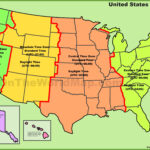 Usa Time Zone Map   Ontheworldmap Regarding Printable Map Of United States Time Zones