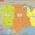 Usa Time Zone Map | Stanfords With Regard To Us Time Zone Map With States Printable