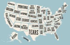 Usa United States Map States With State Names Decorative Travel regarding Printable United States Map with State Names