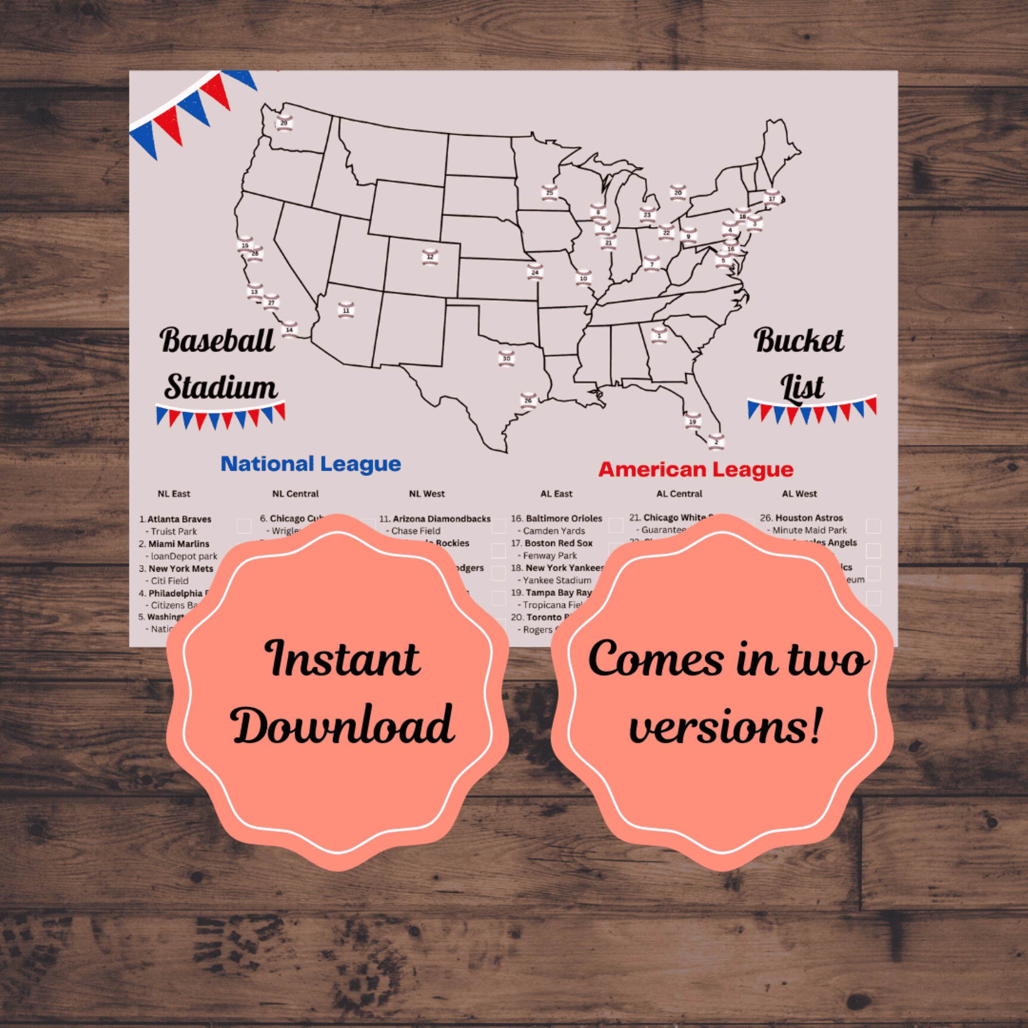 Use These Mlb Ballpark Map Trackers For Your Bucket List in Free Printable Map of Mlb Stadiums