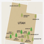 Utah National Parks (The Mighty 5) Throughout Printable Map Of Utah National Parks