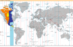 Utc−06:00 - Wikipedia with Map of Western Hemisphere Time Zones